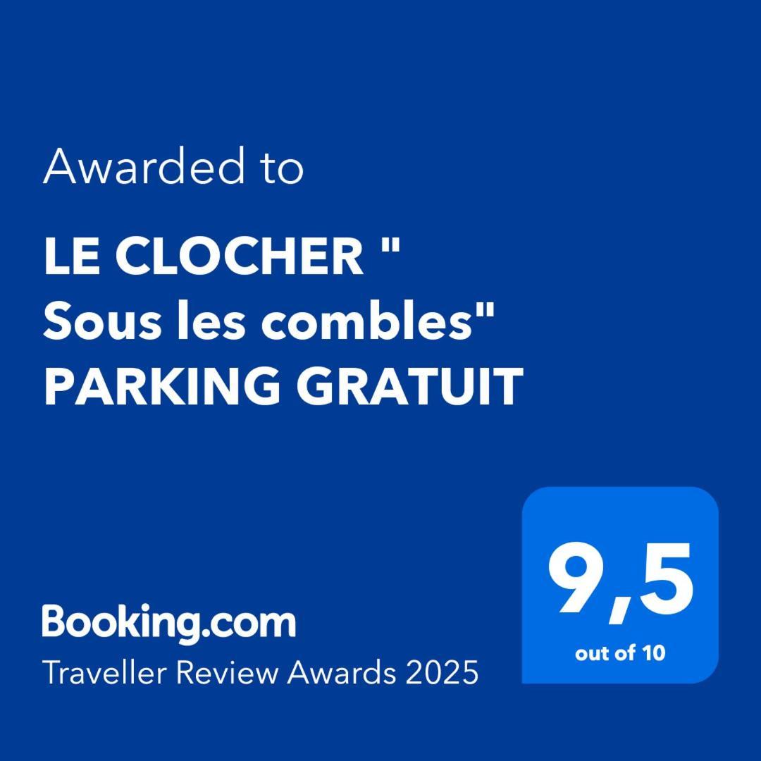 Le Clocher " Sous Les Combles" Parking Gratuit Бебльонайм Екстериор снимка